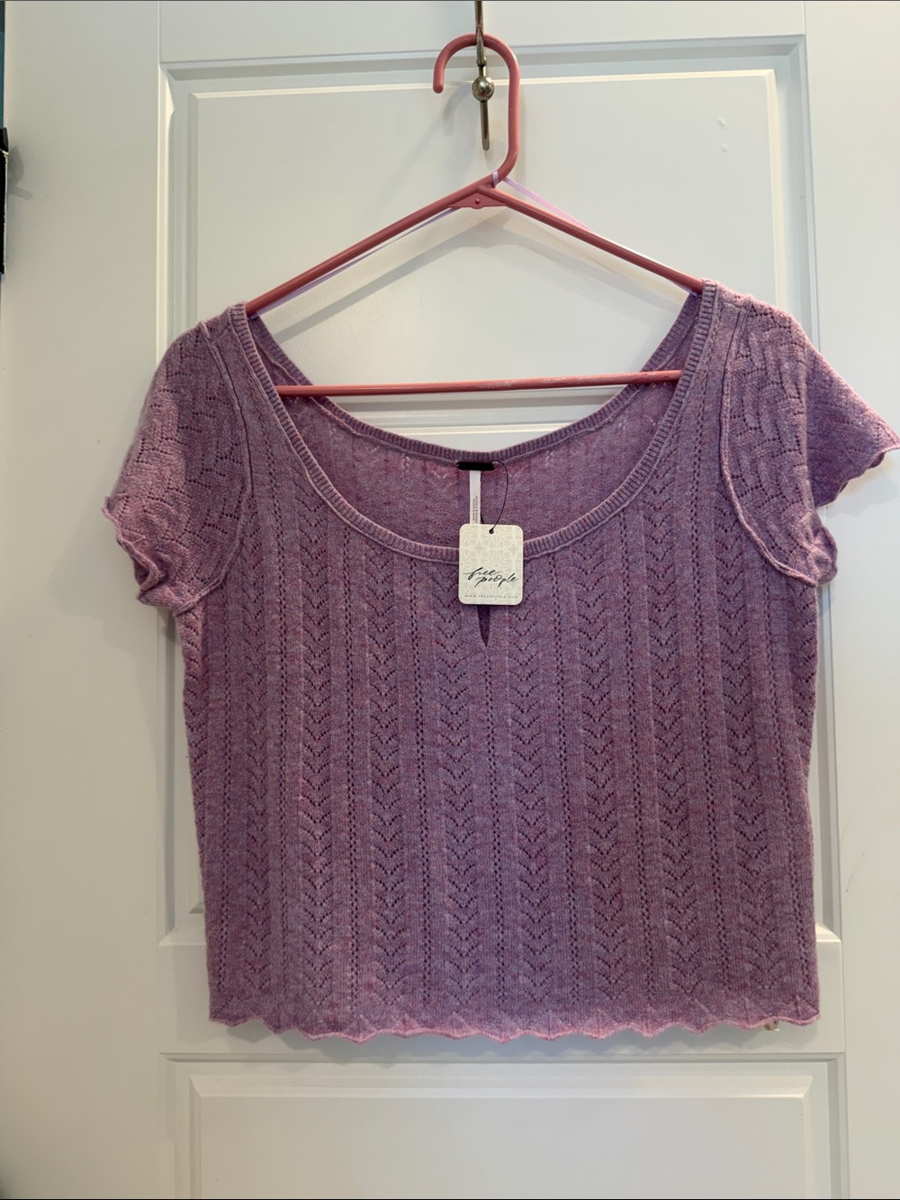 Free People Hera Pointelle Cashmere Top